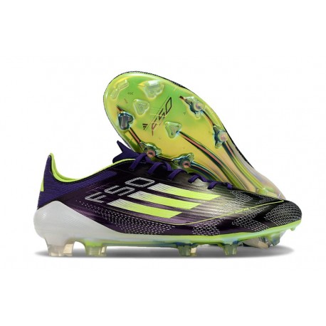 Scarpe adidas F50 Elite FG Unity Viola Bianco Limone Lucido