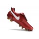 Scarpa Nike Tiempo Legend X Elite FG R10 Rosso Bianco