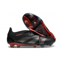 Scarpa adidas Predator Elite Tongue FG Stealth Victory - Nero Grigio Rosso