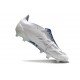 Scarpa adidas Predator Elite Tongue FG Polar Victory - Bianco Argento Metallizzato Blu