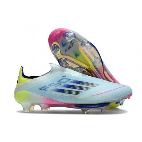 Scarpe adidas F50+ LL FG Almost Blu Semi Blu Lucido Semi Giallo Solare