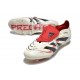 Adidas Predator Elite Fold-over Tongue FG Bianco Off Nero Core Rubino Puro