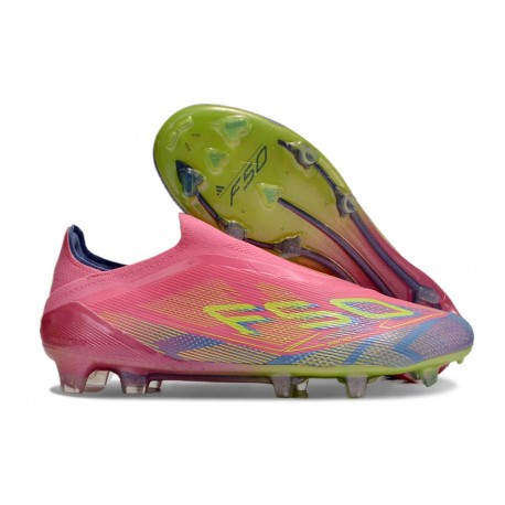 adidas F50 Elite Senza Lacci FG Rosa Giallo Viola