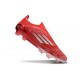 adidas F50 Elite Senza Lacci FG Rosso Argento