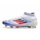 adidas F50 Elite Mid FG Ftwr Bianco Rosso Solare Blu Lucido
