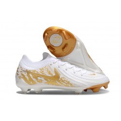 Nike Phantom Luna 2 Elite L FG Bianco Oro