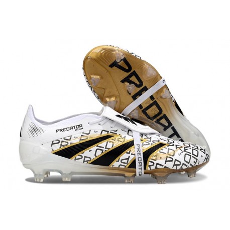 Scarpa da Calcio Adidas Predator Elite FT FG Bianco Nero Core Oro Met