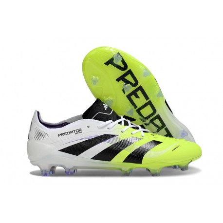 adidas Predator Elite 25 FG Bianco Nero Limone Lucido