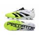 adidas Predator Elite 25 FG Bianco Nero Limone Lucido