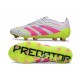 adidas Predator Elite 25 FG Bianco Rosa Lucido Limone Lucido
