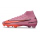 Nike Air Zoom Mercurial Superfly X Elite FG Rosa Arancione