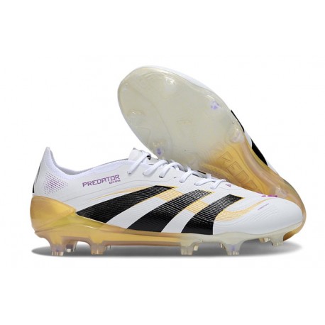 adidas Predator Elite 25 FG Ftwr Bianco Nero Oro Met