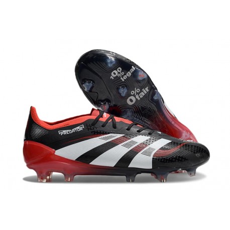 adidas Predator Elite 25 FG Nero Bianco Rosso