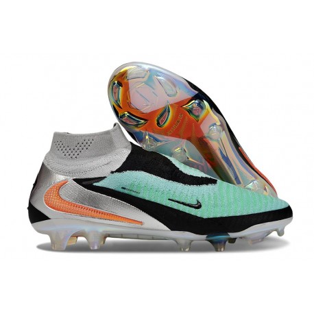Scarpe Alte Nike Phantom 6 Elite FG Turchese Hyper Chrome Nero Cremisi Total