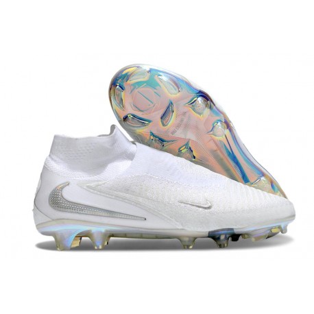 Scarpe Alte Nike Phantom 6 Elite FG Bianco