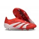 adidas Predator Elite Laceless FG Rosso Lucido Bianco Nero
