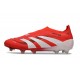 adidas Predator Elite Laceless FG Rosso Lucido Bianco Nero