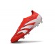 adidas Predator Elite Laceless FG Rosso Lucido Bianco Nero