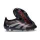 adidas Predator Elite Laceless FG Nero Grigio 4 Rosso Lucido
