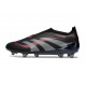 adidas Predator Elite Laceless FG Nero Grigio 4 Rosso Lucido