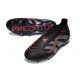 adidas Predator Elite Laceless FG Nero Grigio 4 Rosso Lucido