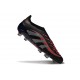 adidas Predator Elite Laceless FG Nero Grigio 4 Rosso Lucido