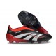 adidas Predator Elite Laceless FG X MOMENTS Nero Bianco Rosso Vivido