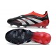 adidas Predator Elite Laceless FG X MOMENTS Nero Bianco Rosso Vivido