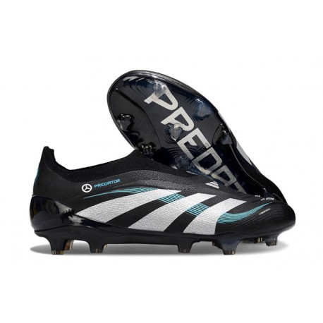 adidas Predator Elite Laceless FG Nero Bianco Blu