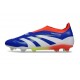 adidas Predator Elite Laceless FG Blu Lucido Ftwr Bianco Rosso Solare