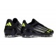 adidas F50 Elite Senza Lacci FG Nero Core Ferro Metallizzato Limone Lucido