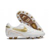 Scarpa Nike Tiempo Legend X Elite FG R10 Bianco Oro