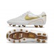 Scarpa Nike Tiempo Legend X Elite FG R10 Bianco Oro