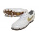 Scarpa Nike Tiempo Legend X Elite FG R10 Bianco Oro