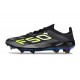 adidas Scarpa da Calcio F50 + FG Nero Core Ferro Metallizzato Limone Lucido