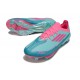 adidas Scarpa F50 + FG X Messi Flash Acqua Rosa Lucido Ciano Lucido