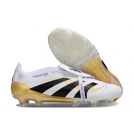 Scarpa da Calcio Adidas Predator Elite FT FG Ftwr Bianco Nero Oro Met