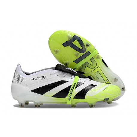 Scarpa da Calcio Adidas Predator Elite FT FG Ftwr Bianco Nero Core Limone Lucido