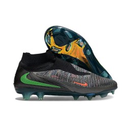 Scarpe Alte Nike Phantom 6 Elite FG Nero Verde
