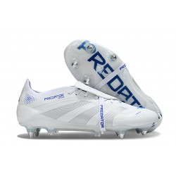 Scarpa da Calcio Adidas Predator FT Elite SG Bianco Argento Blu