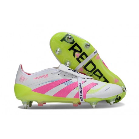 Scarpa da Calcio Adidas Predator FT Elite SG Bianco Rosa Giallo