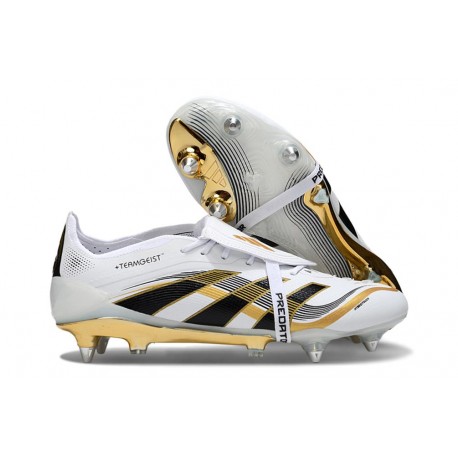 Scarpa da Calcio Adidas Predator FT Elite SG Ftwr Bianco Nero Oro Met