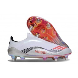 adidas F50 Elite LL SG MESSI Ftwr Bianco Rosso Lucido Argento Metallico
