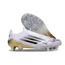Scarpe da Calcio adidas F50 Elite LL SG Bianco Nero Core Oro Met