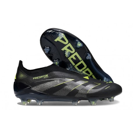 adidas Predator Elite Laceless FG Nero Giallo