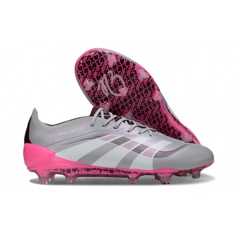 adidas Predator Elite 25 FG Grigio Rosa Bianco