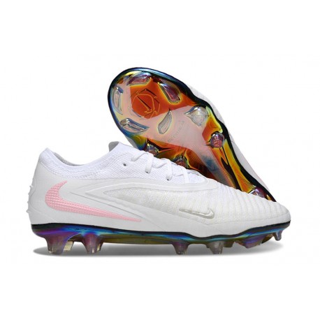 Scarpa Nuovo Nike Phantom 6 Low Elite FG Bianco Rosa