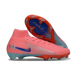 Scarpa Nuovo Nike Mercurial Superfly 10 Elite FG Rosa Blu