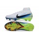 Scarpa Nuovo Nike Mercurial Superfly 10 Elite FG Bianco Nero Blu