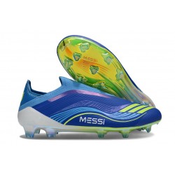 Scarpe adidas F50 Elite Laceless FG Team Blu Royal Giallo Solare Semi Blu Burst
